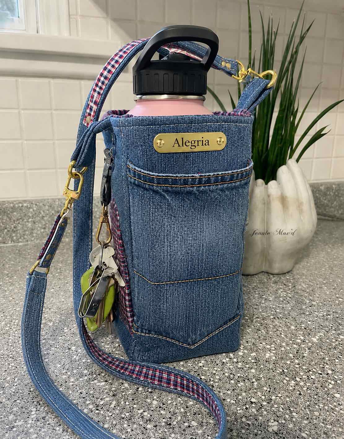 Denim Bottle Bag